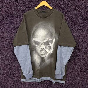 Rihanna Since 2005 R20 Oversized Pop Layered Long Sleeve 2XL